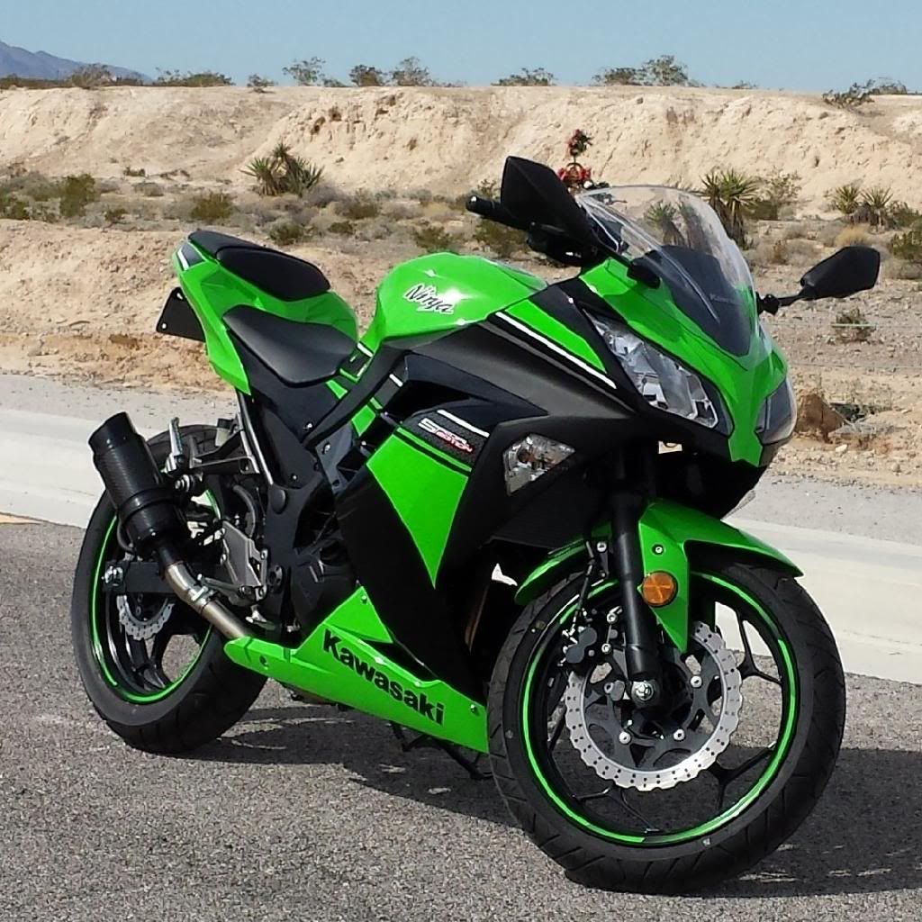 ninja 300 lime green